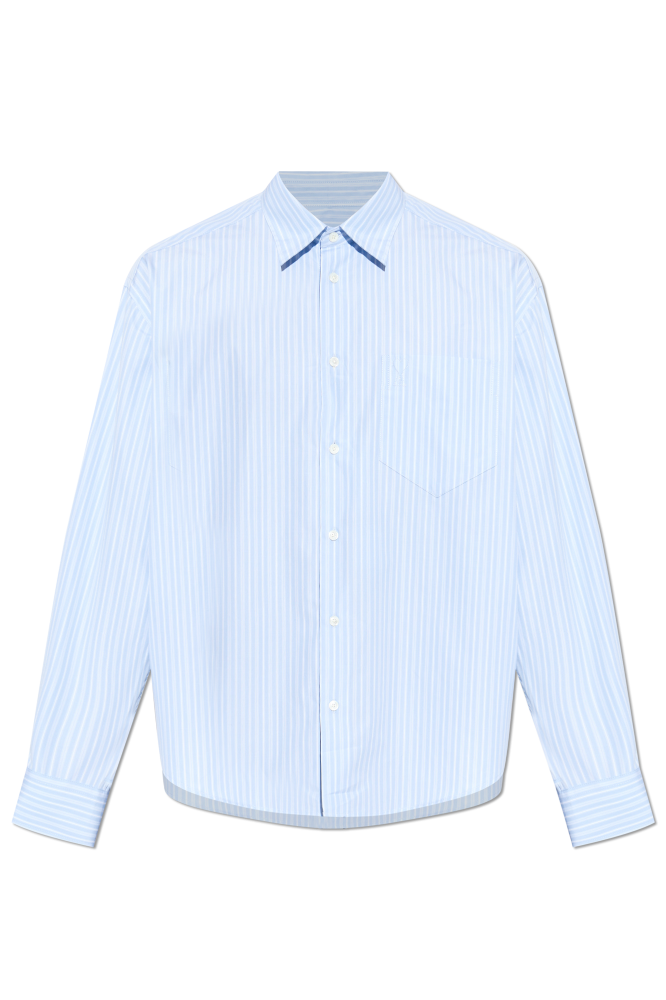Modrý Striped shirt Ami Alexandre Mattiussi - Vitkac Slovakia